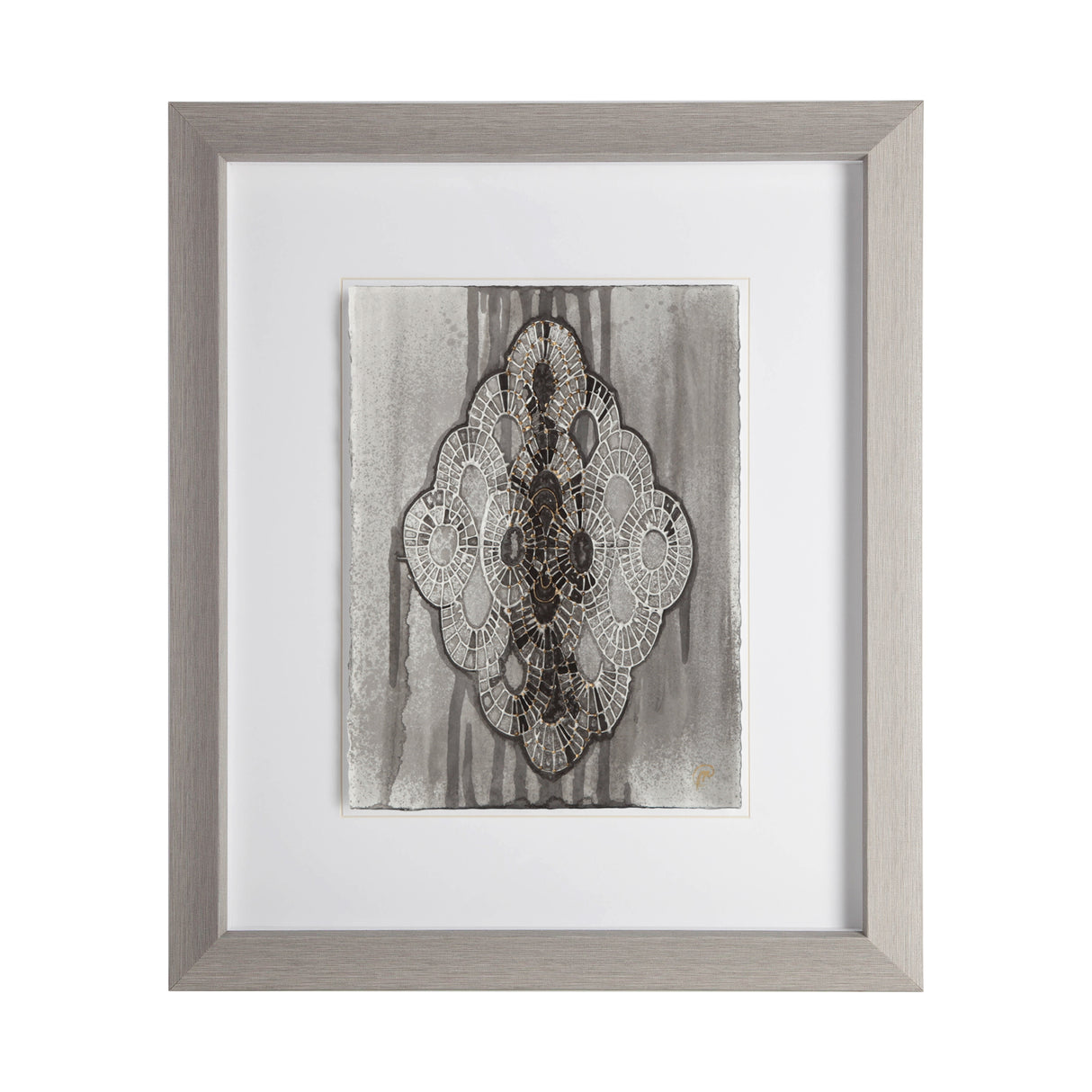 India Pattern I by Studio M a handmade Original Framed Artwork under Glass from Mercana - Luna Furniture