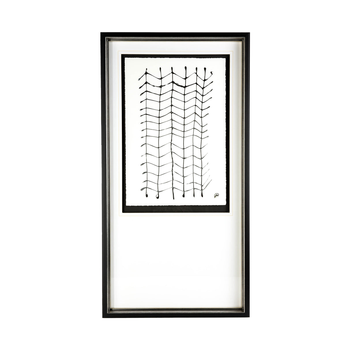 Lines I by Studio M a handmade Original Framed Artwork under Glass from Mercana - Luna Furniture