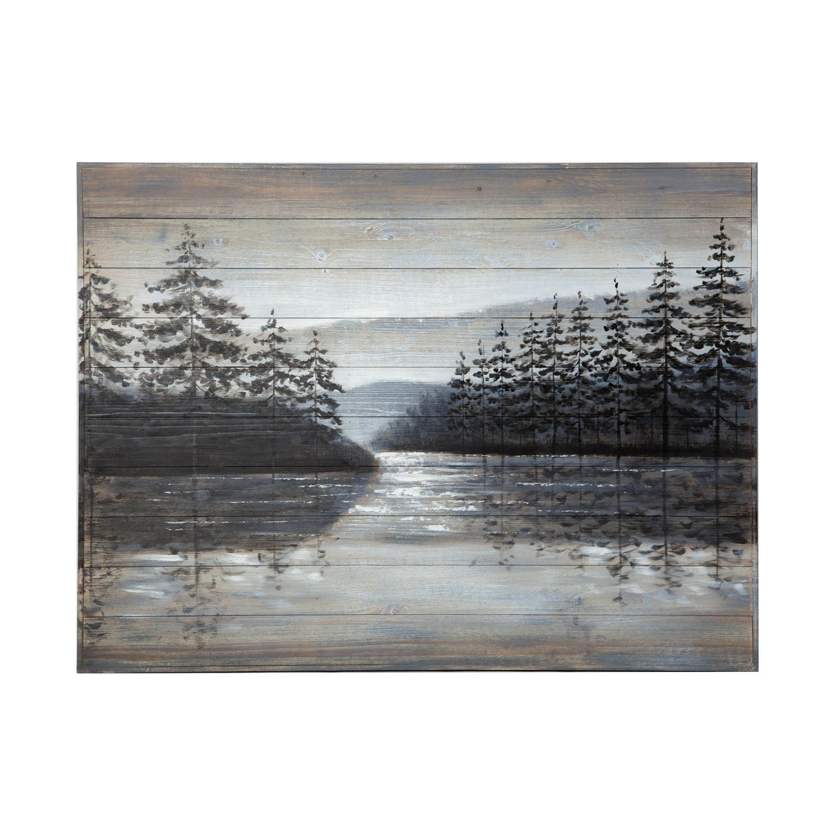 Sunset Narrows 48x36 Original Hand Painted on Wood Oil Painting from Mercana - Luna Furniture