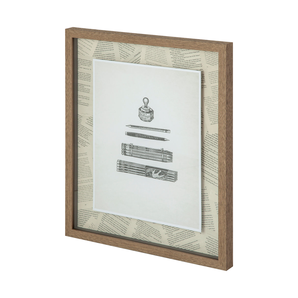 Pencils & Pen by Sam Appleman a Framed Art Print Matted under Glass from Mercana - Luna Furniture