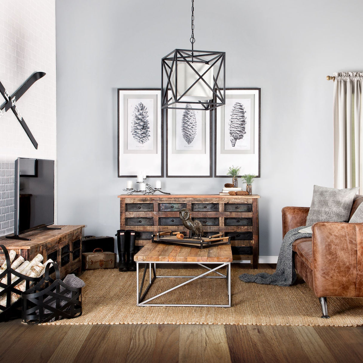 Larix Europa by Maria Mendez a Framed Art Print Matted under Glass from Mercana - Luna Furniture