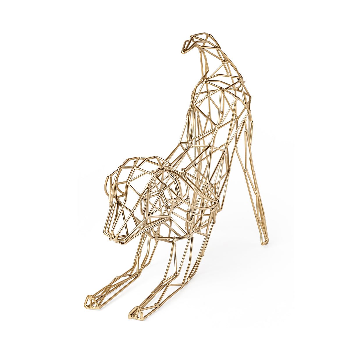 Frankie II 13L x 6W Gold Wire Framed Dog Shaped Decor from Mercana - Luna Furniture