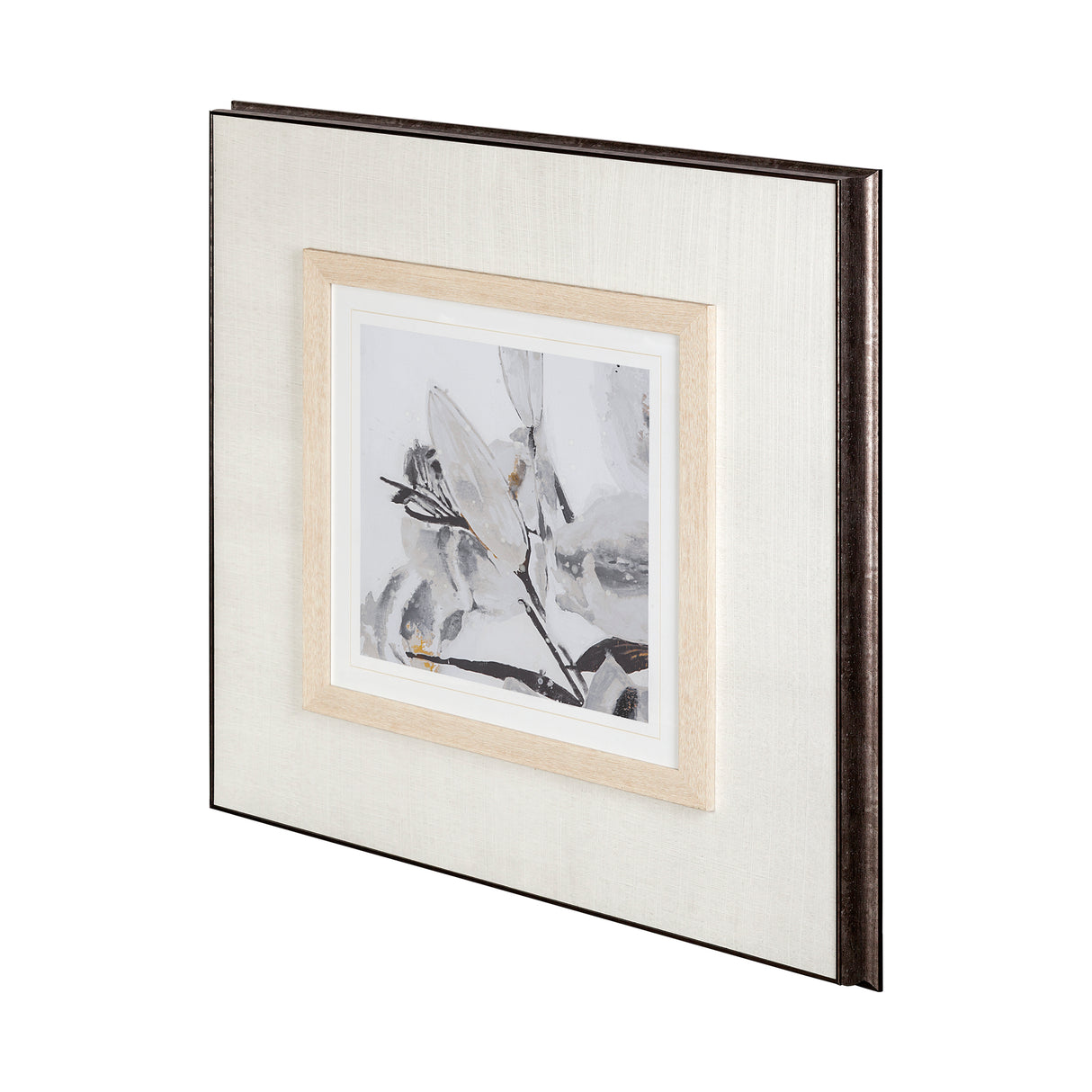 Blooming Opalescent I by Mercana Studio Hand Embellished Textured Framed Art Print Matted under Glas from Mercana - Luna Furniture
