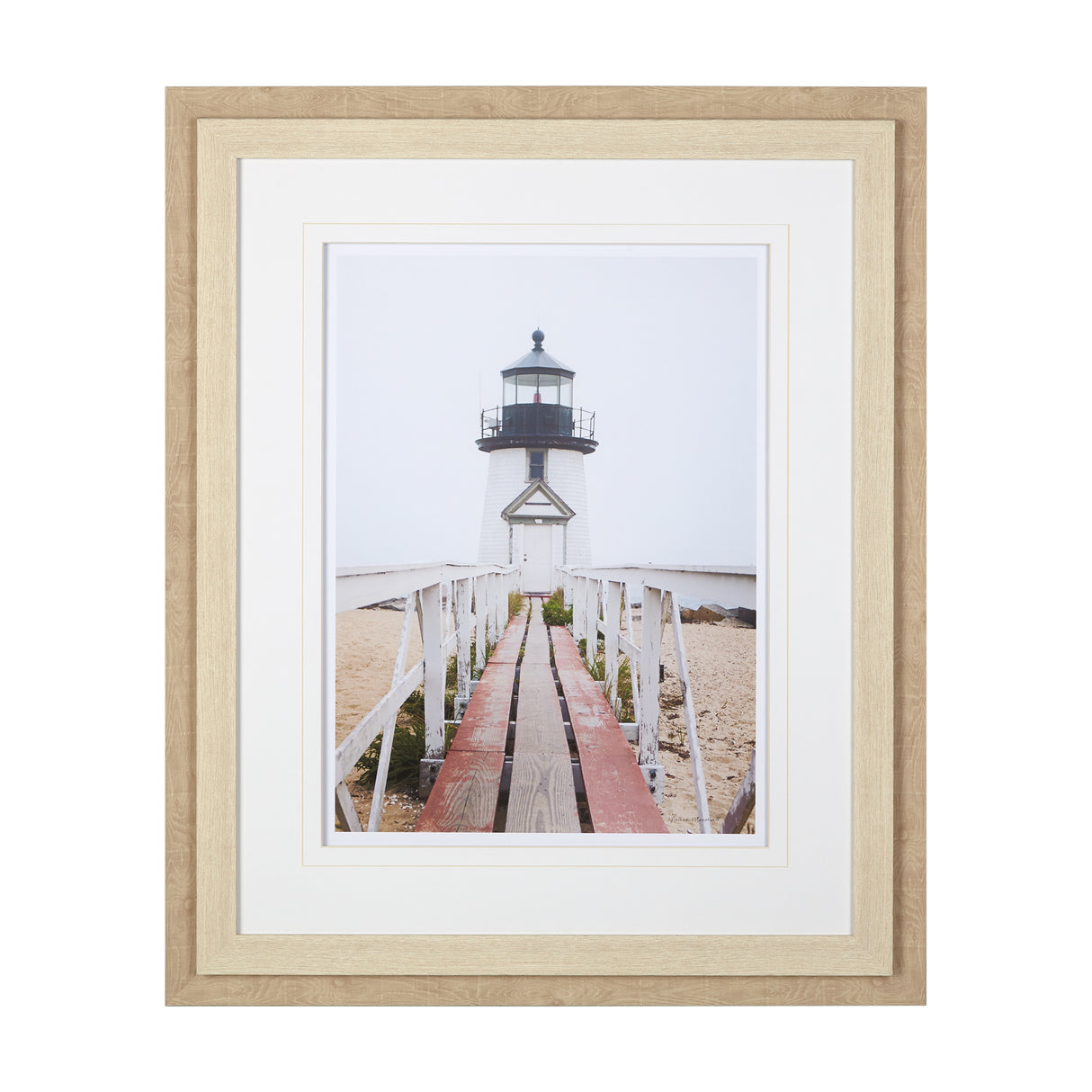 Brant Point Lighthouse by Mercana Studio a Framed Photo Art Print Matted under Glass from Mercana - Luna Furniture