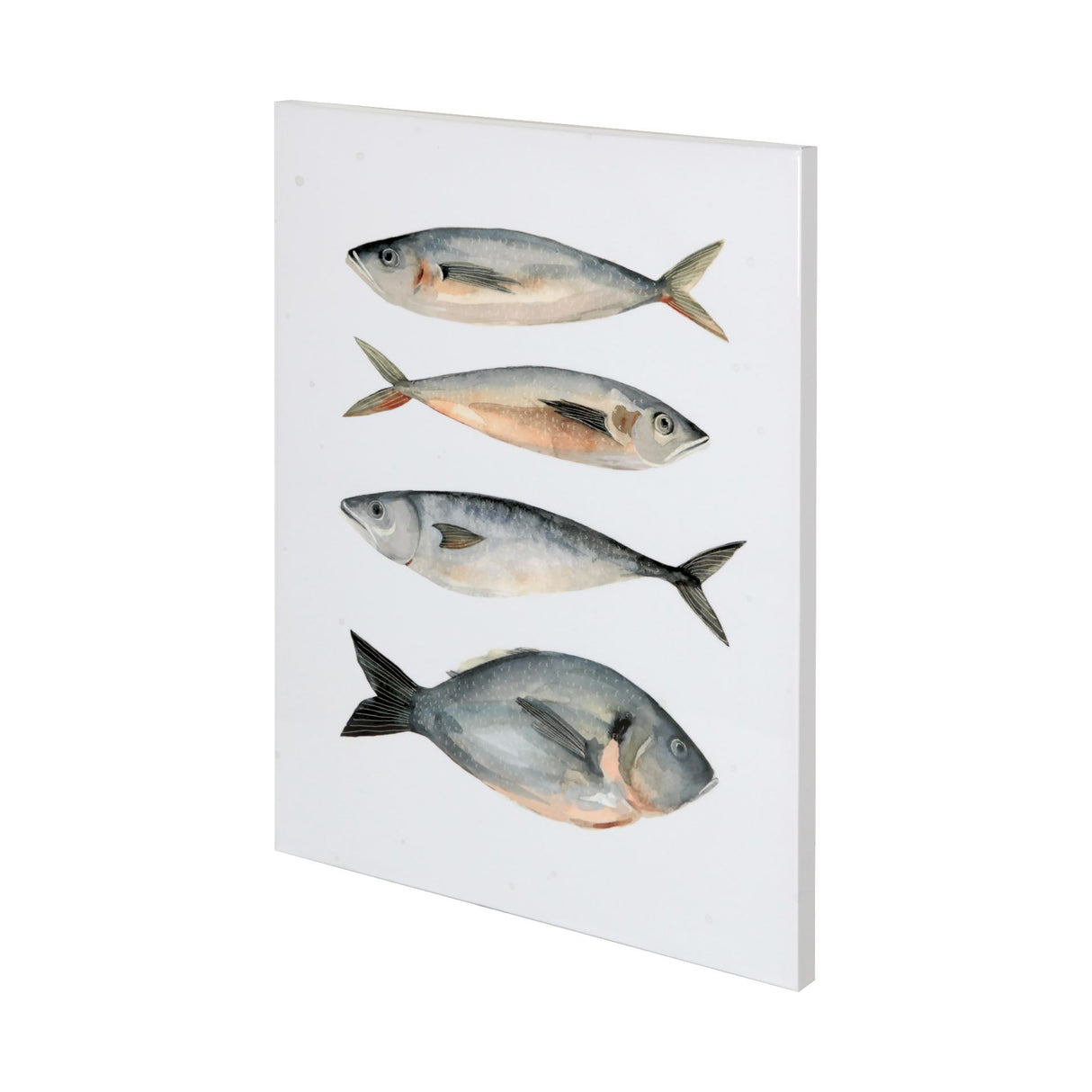 Four Fish I by Emma Scarvey a Hand Embellished Textured Canvas from Mercana - Luna Furniture