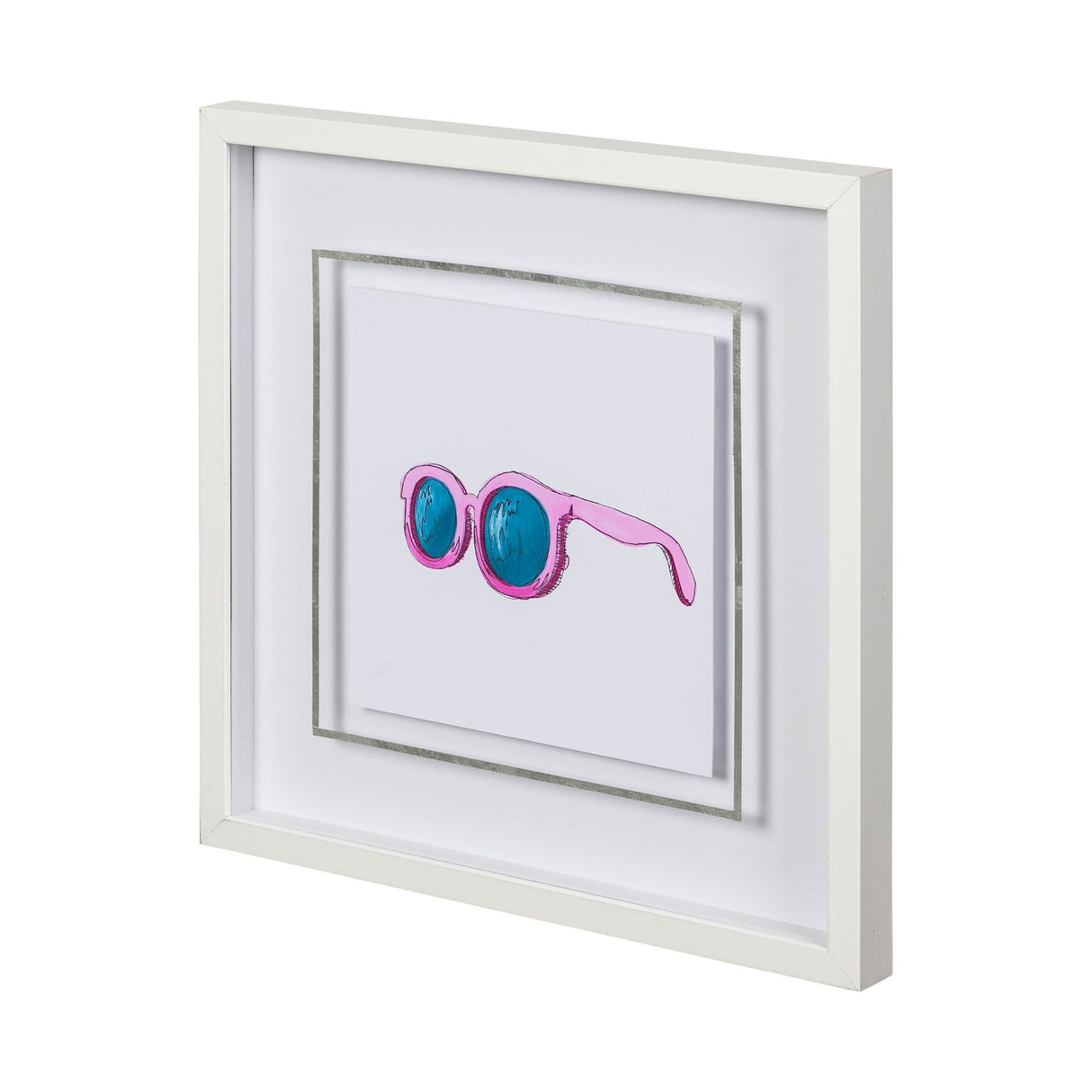 Poolside 1 by Jones a Hand Embellished Textured Framed Art Print Matted under Glass from Mercana - Luna Furniture