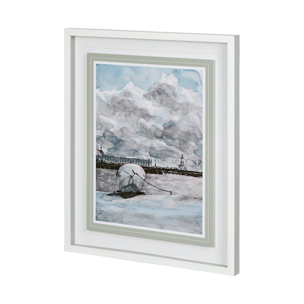 Minato I by Amber Zhou a Framed Art Print Matted under Glass from Mercana - Luna Furniture