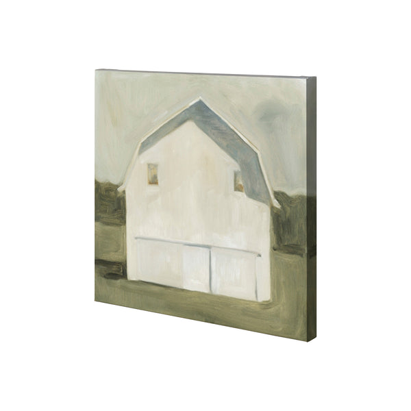 Serene Barn VI by Emma Scarvey a Hand Embellished Textured Canvas
