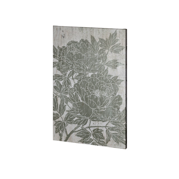 Blooming Peony I by Mercana Studio a Hand Embellished Textured Canvas