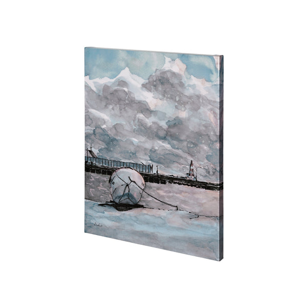 Minato I by Mercana Studio a Hand Embellished Textured Canvas