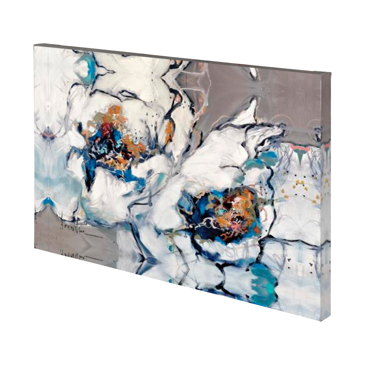Softly Blooming by Mercana Studio a Hand Embellished Textured Canvas from Mercana - Luna Furniture