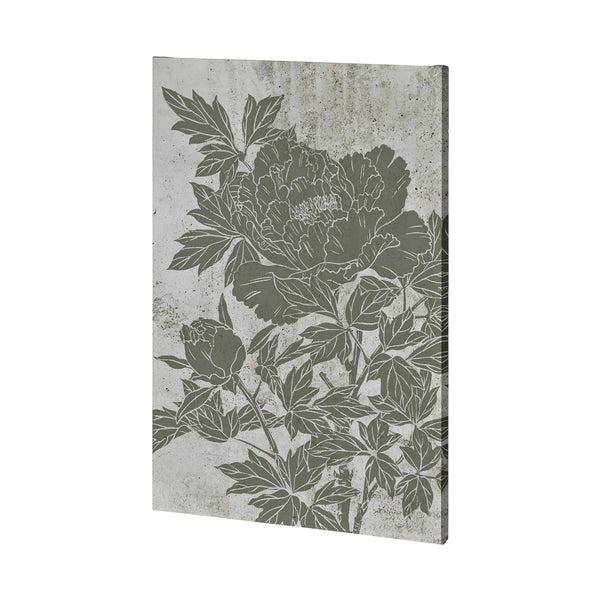 Blooming Peony II by Mercana Studio a Hand Embellished Textured Canvas