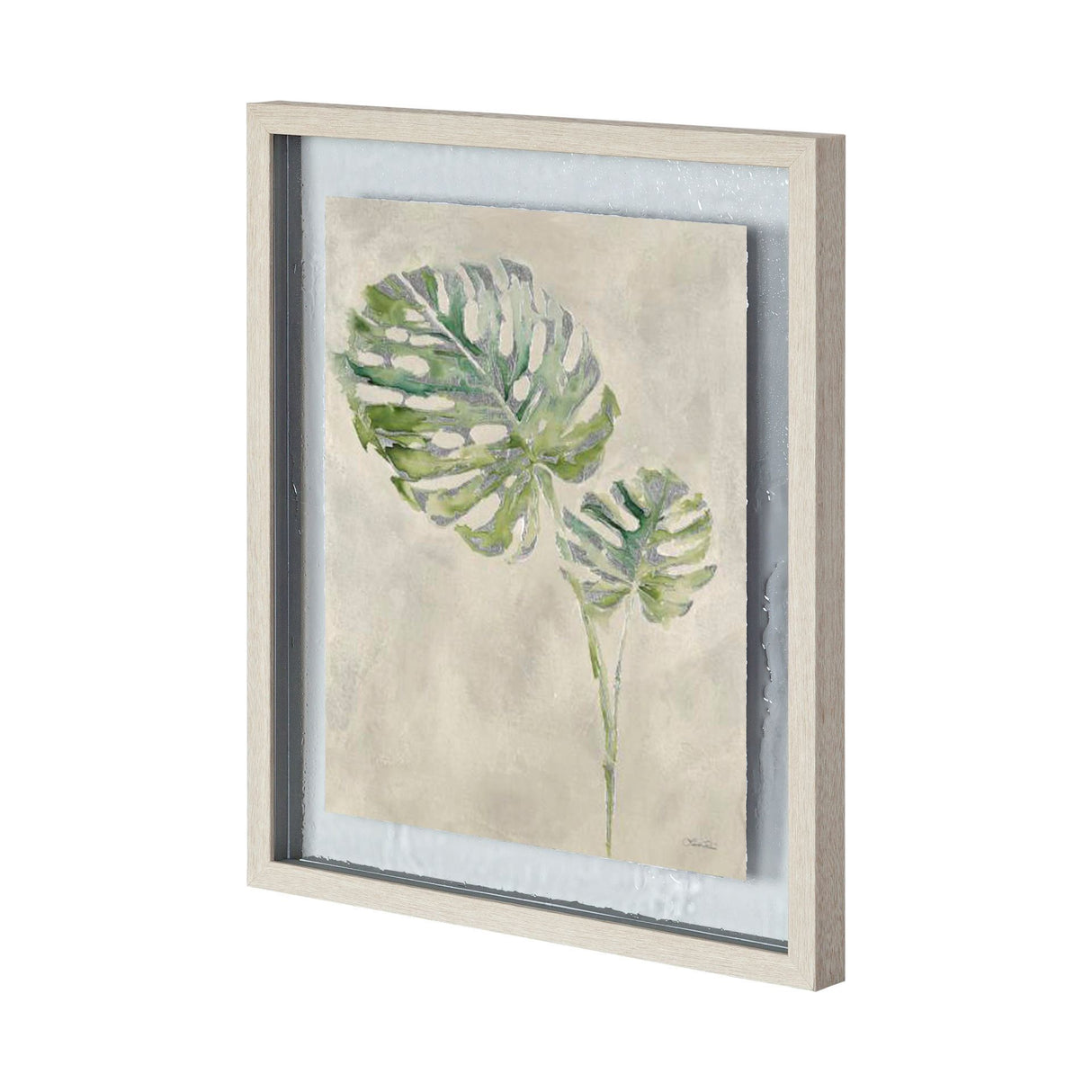 Fresh Unfolds III by Leah Rei a Hand Embellished Textured Framed Art Print Matted under Glass from Mercana - Luna Furniture