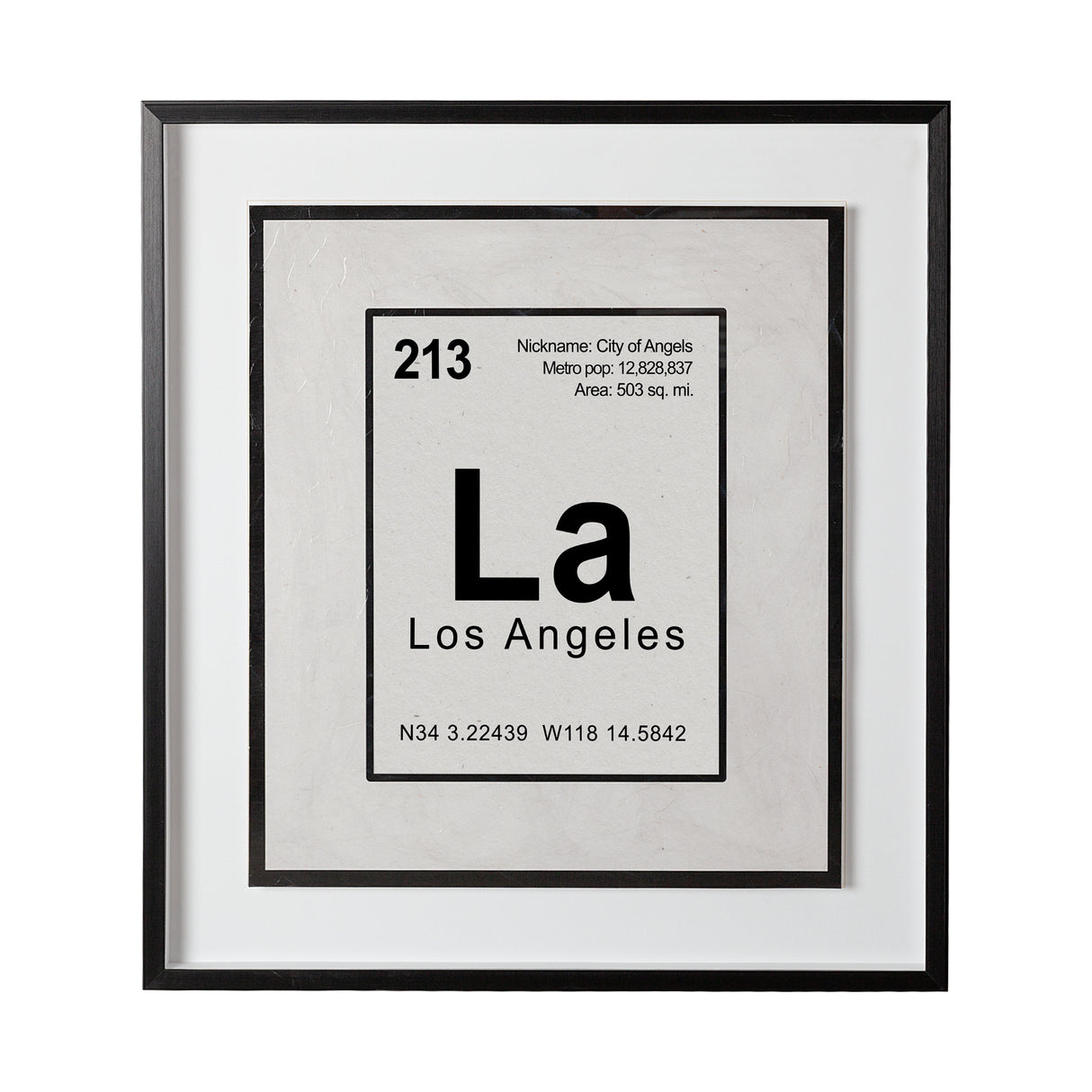 Breaking Los Angeles B by THE Studio a Hand Embellished Textured Framed Art Print Matted under Glass from Mercana - Luna Furniture