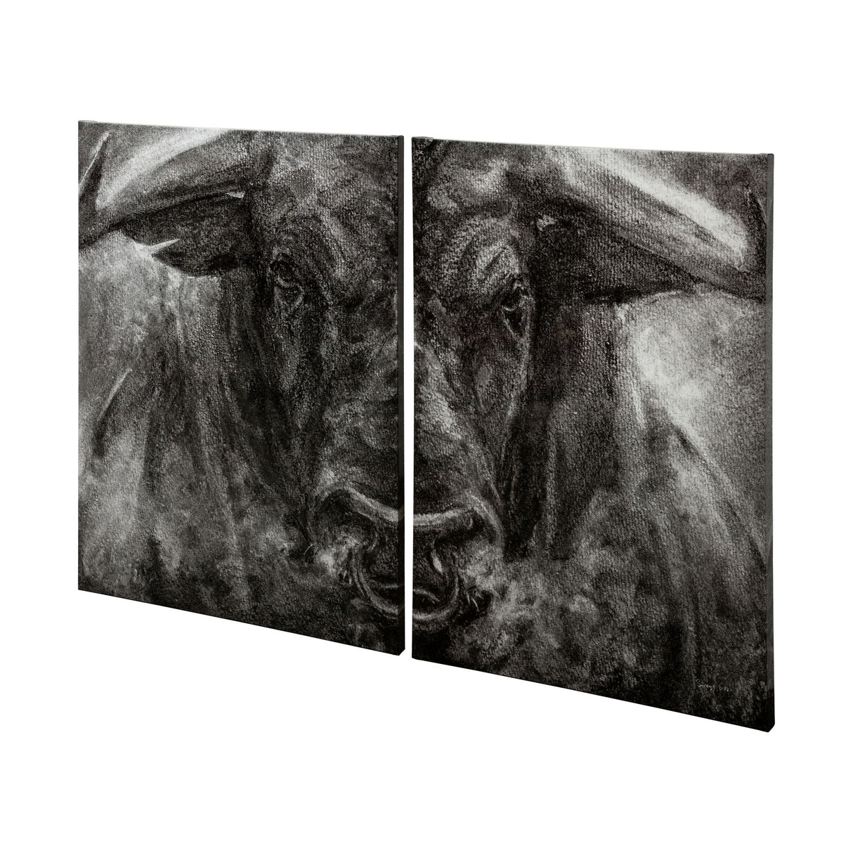 Ringo by Mercana Studio a Hand Embellished Textured Canvas from Mercana - Luna Furniture