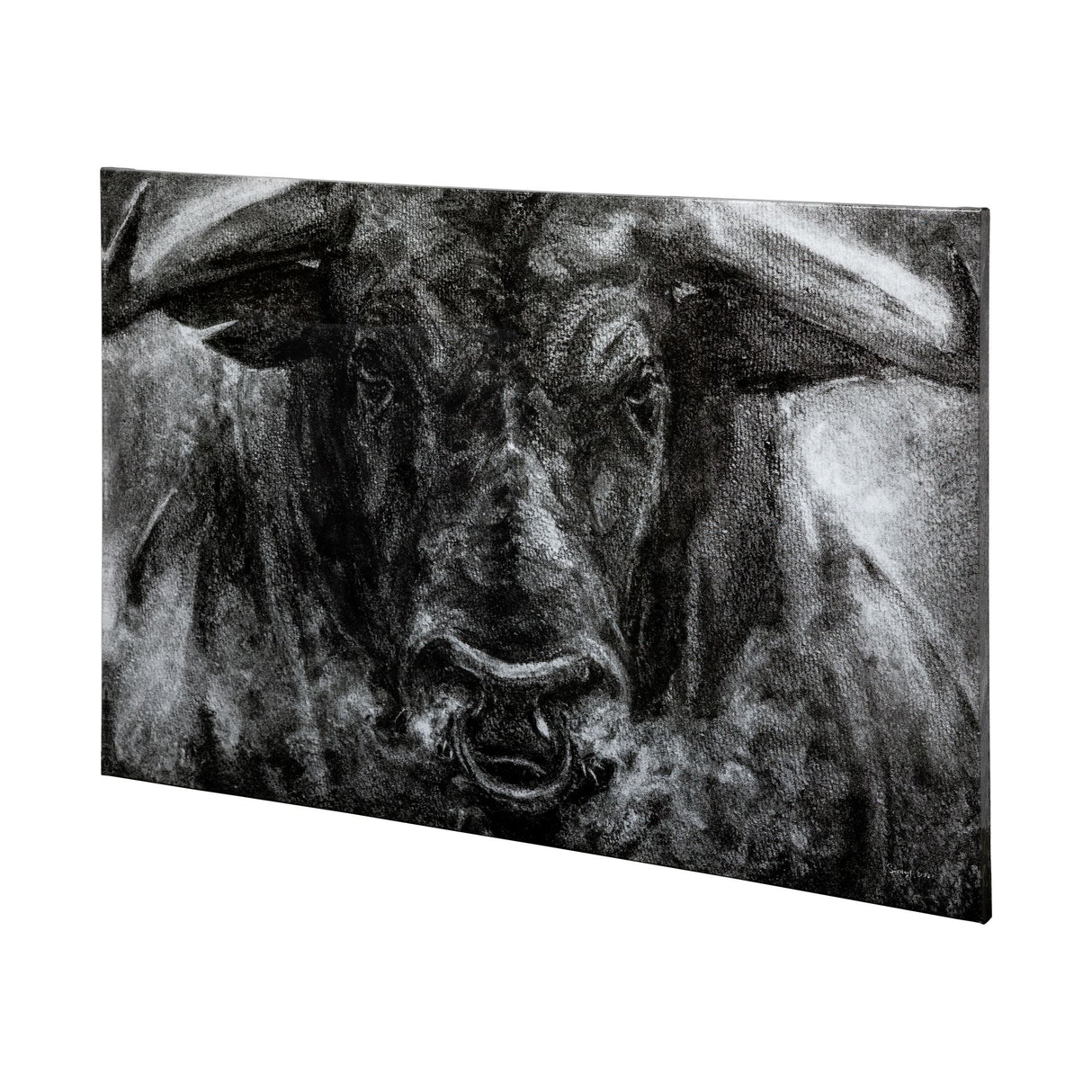 Ringo by Mercana Studio a Hand Embellished Textured Canvas from Mercana - Luna Furniture