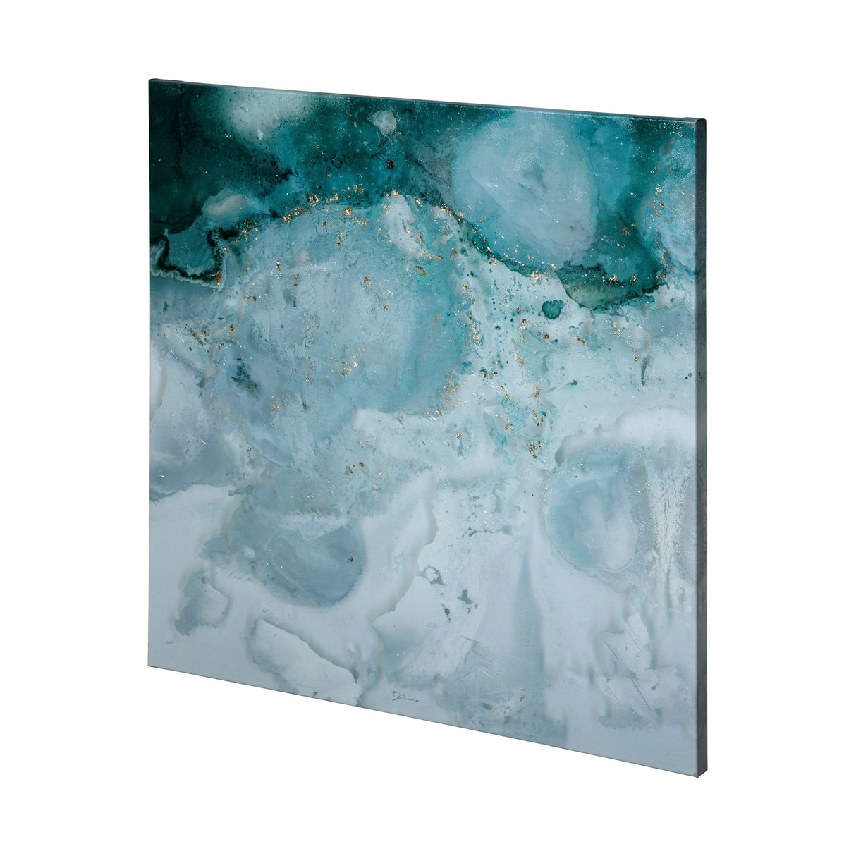 Aerial Blue II by Mercana Studio a Hand Embellished Textured Canvas from Mercana - Luna Furniture
