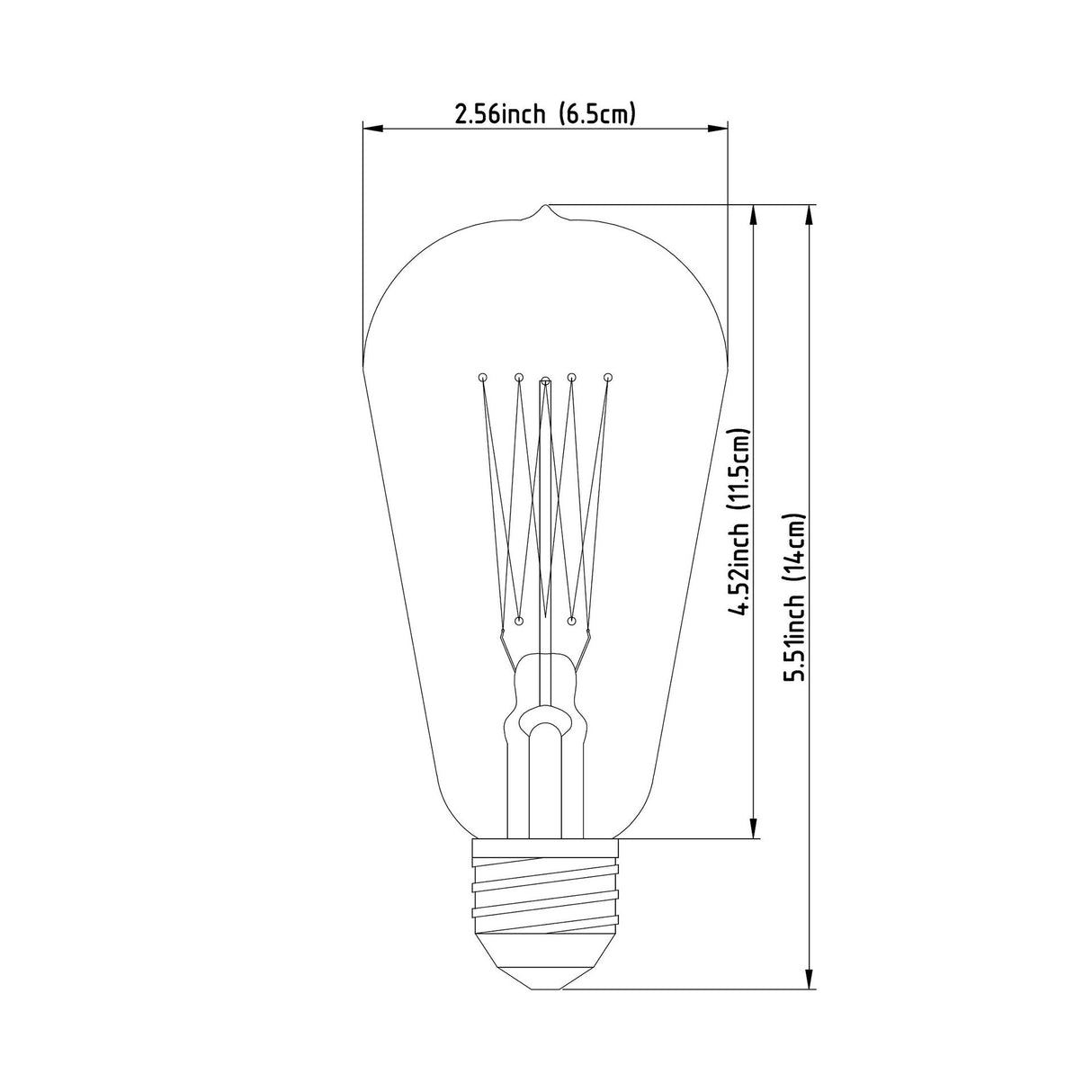 Filament Teardrop E26 40W 5.5"H Bulb from Mercana - Luna Furniture