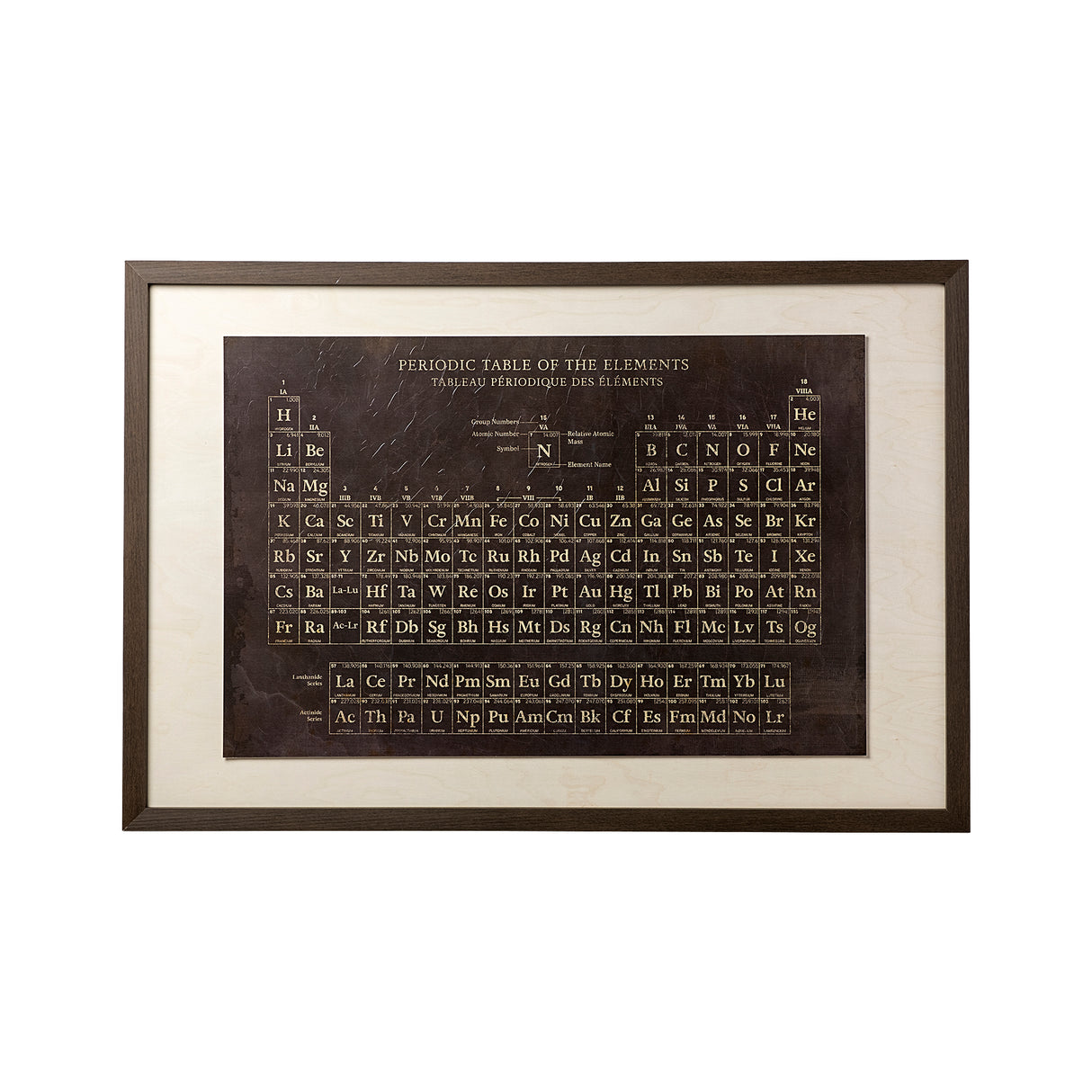 Periodic Table by Vintage Collection a Hand Embelished Textured Framed Art Print from Mercana - Luna Furniture