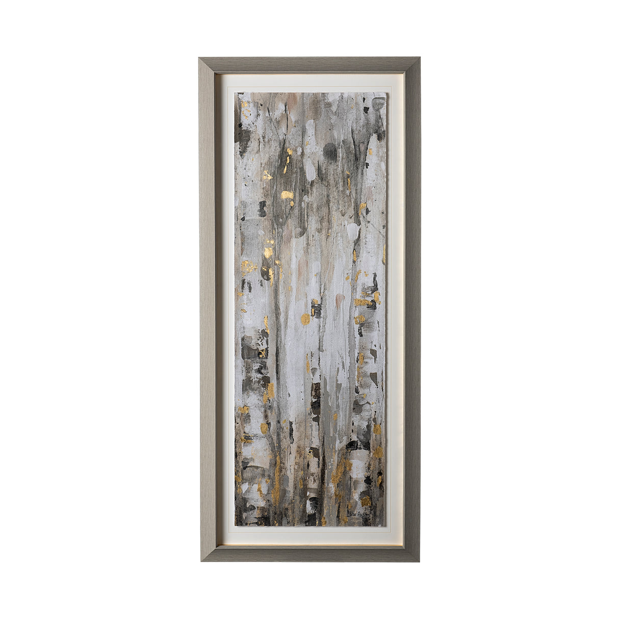 The Forest IV Neutral by Mercana Studio Hand Embellished Textured Framed Art Print Matted under Glas from Mercana - Luna Furniture