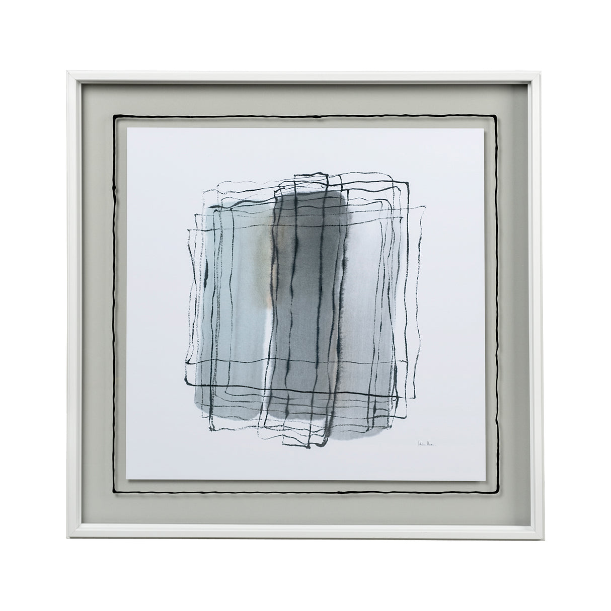 Field II by Silvia Krause a Hand Embellished Textured Framed Art Print Matted under Glass from Mercana - Luna Furniture