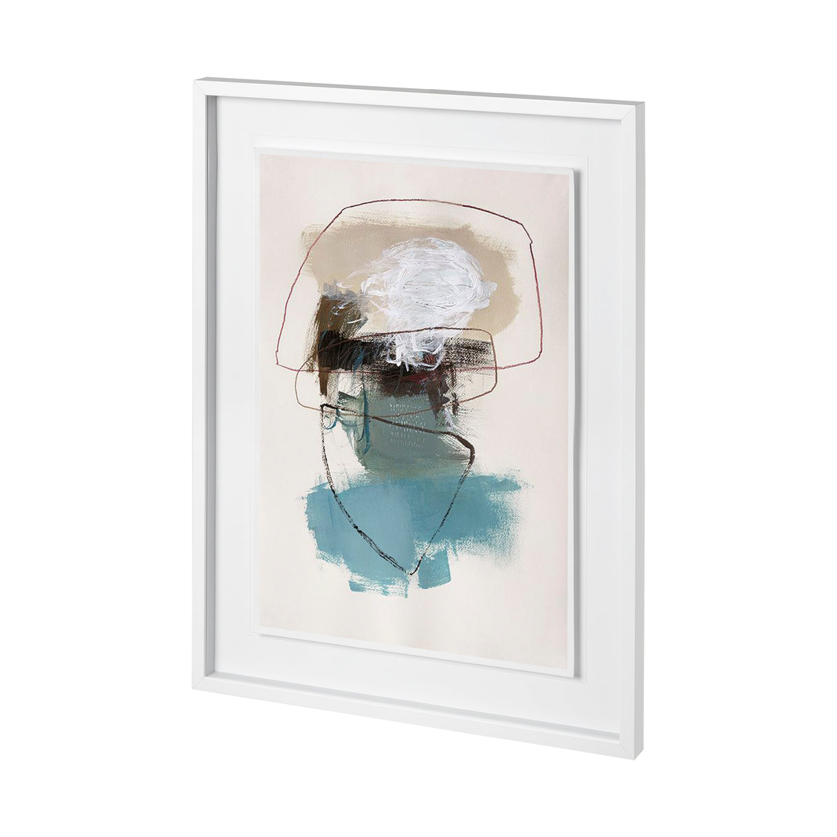 In The Middle II by Natasha Barnes a Hand Embellished Textured Framed Art Print Matted under Glass from Mercana - Luna Furniture