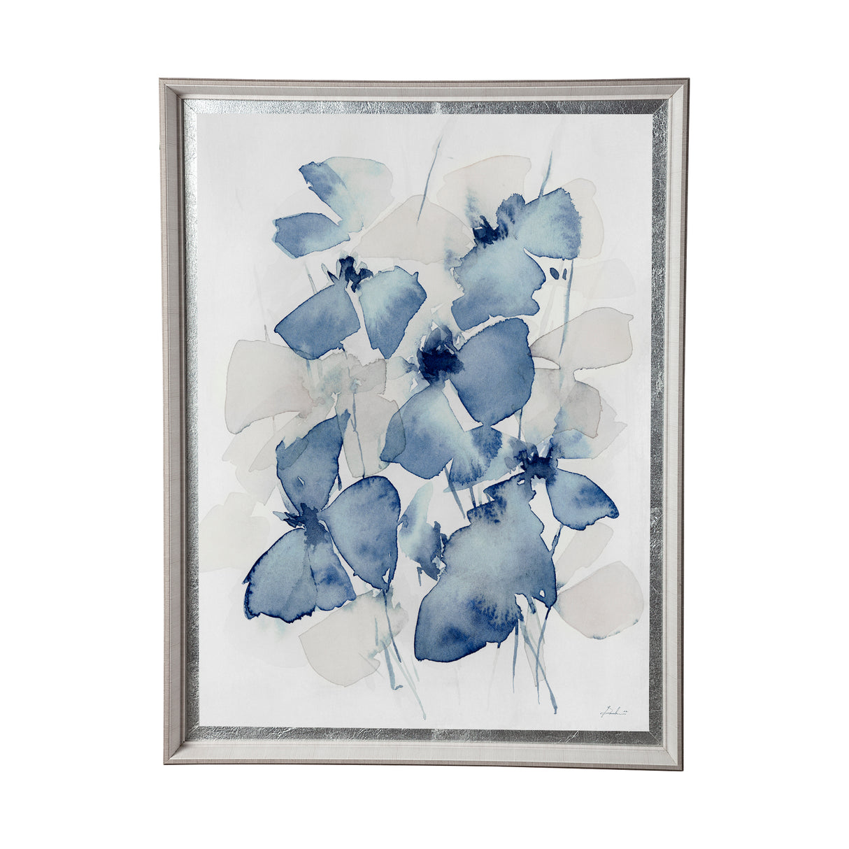 Aubretia I by Melody Ducharme a Hand Embellished Textured Framed Art Print Matted under Glass from Mercana - Luna Furniture
