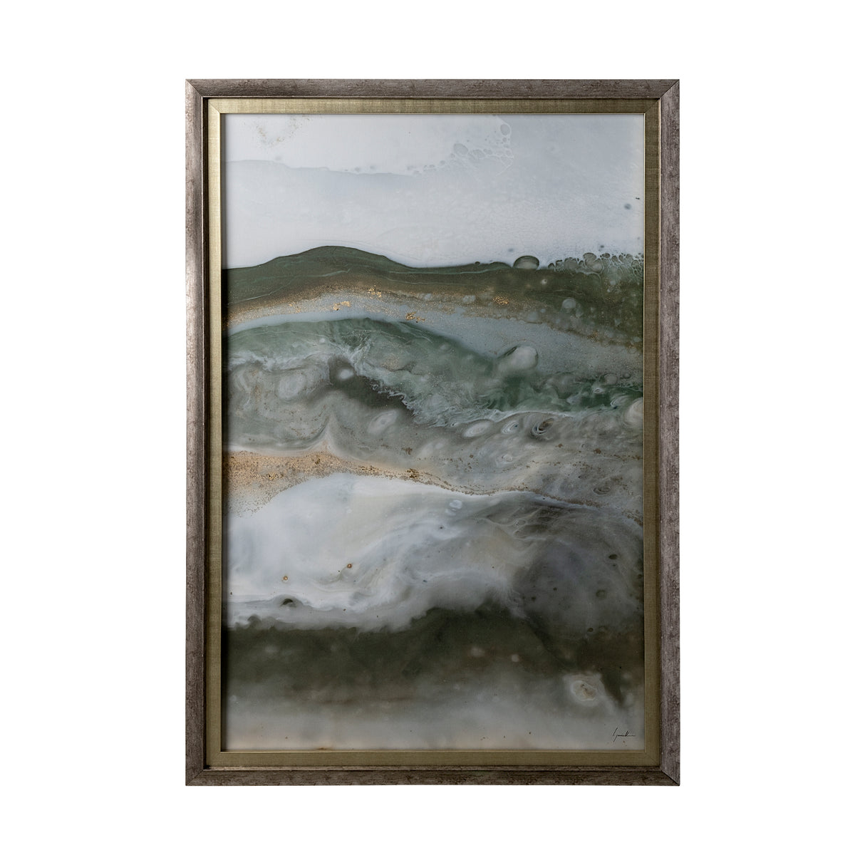 Equatorial Drift II by Mercana Studio Hand Embellished Textured Framed Art Print Matted under Glass from Mercana - Luna Furniture