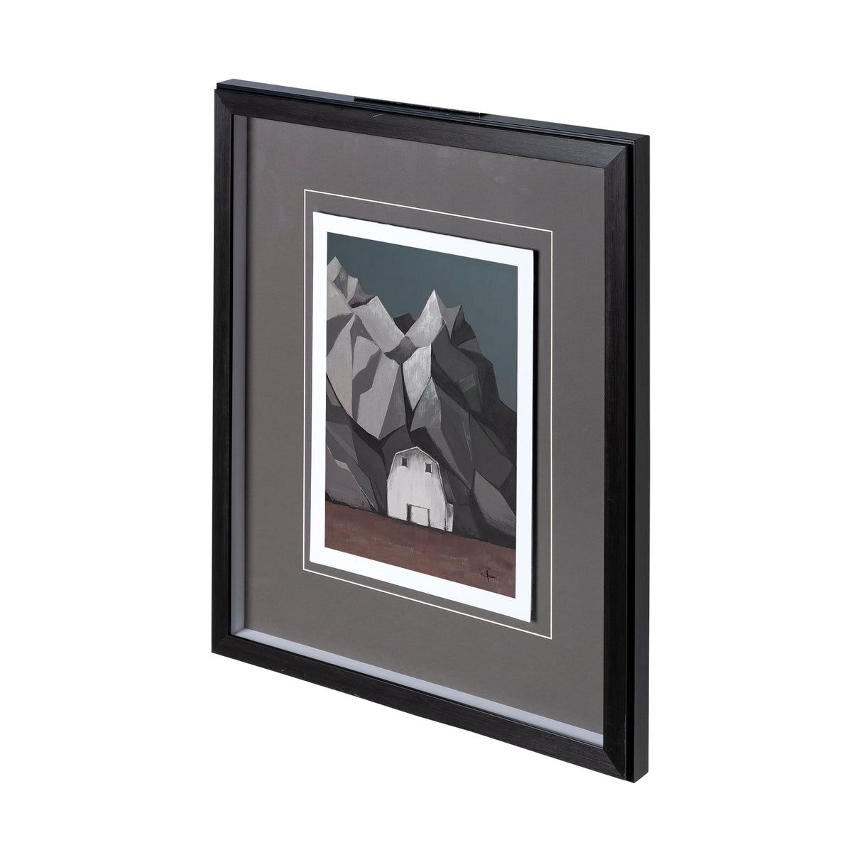 Flatten Barn II by Mercana Studio a Hand Embellished Textured Framed Art Print Matted under Glass from Mercana - Luna Furniture