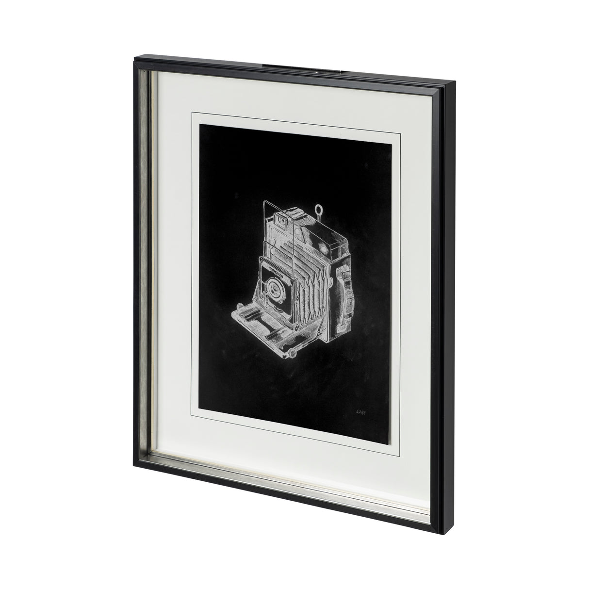 Pacemaker Black I by Alarm a Hand Embellished Textured Framed Art Print Matted under Glass from Mercana - Luna Furniture