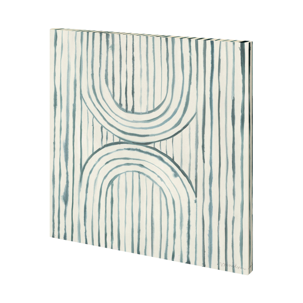 Gyrate II by Vanna Lam a Hand Embellished Textured Canvas from Mercana - Luna Furniture