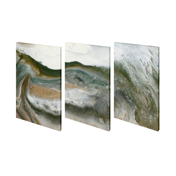 Equatorial Drift I (Set 3) by Gabrielle Crawford a Hand Embellished Textured Canvas