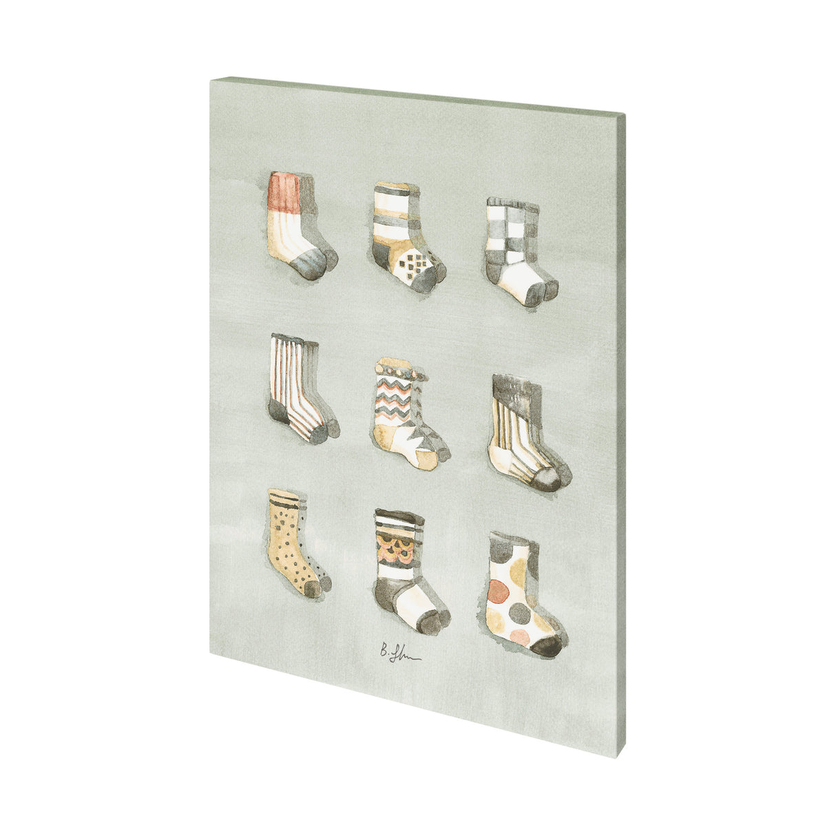 Sock I by Barbara Fleming a Hand Embellished Textured Canvas from Mercana - Luna Furniture