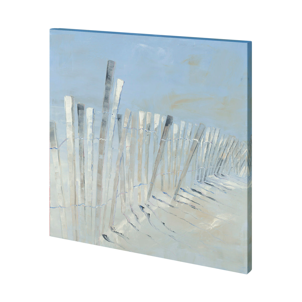 Ocean Fence by Mercana Studio a Hand Embellished Textured Canvas from Mercana - Luna Furniture