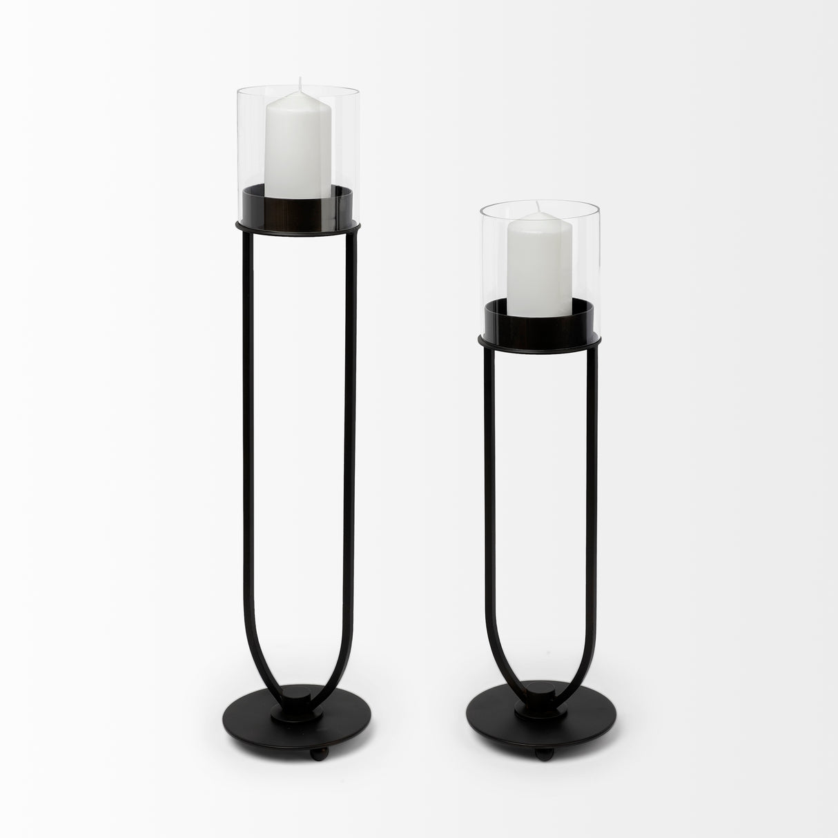 Salah I Small Black Iron Table Candle Holder from Mercana - Luna Furniture