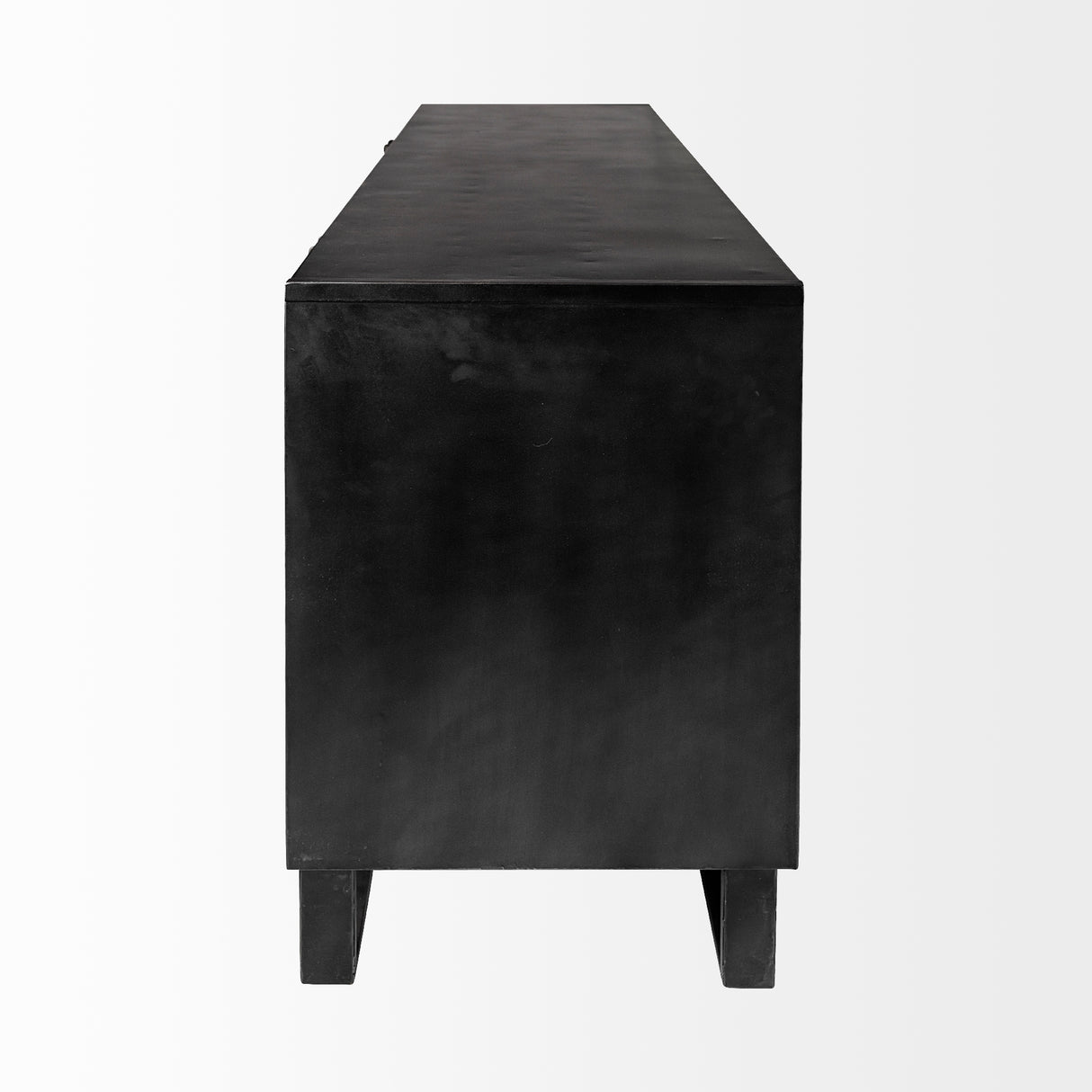 Alvin 82x20 Brown Solid Wood With Black Metal Frame 3 Drawer 2 Cabinet Door Sideboard from Mercana - Luna Furniture