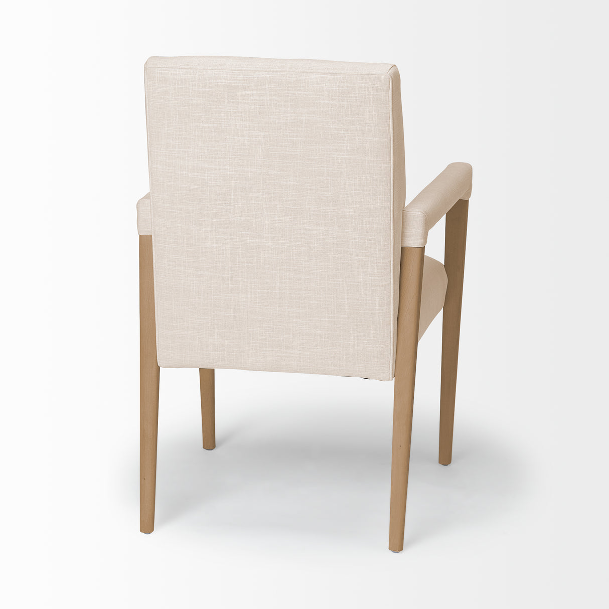 Palisades Cream Fabric Wrap Brown Wood Frame Dining Chair from Mercana - Luna Furniture