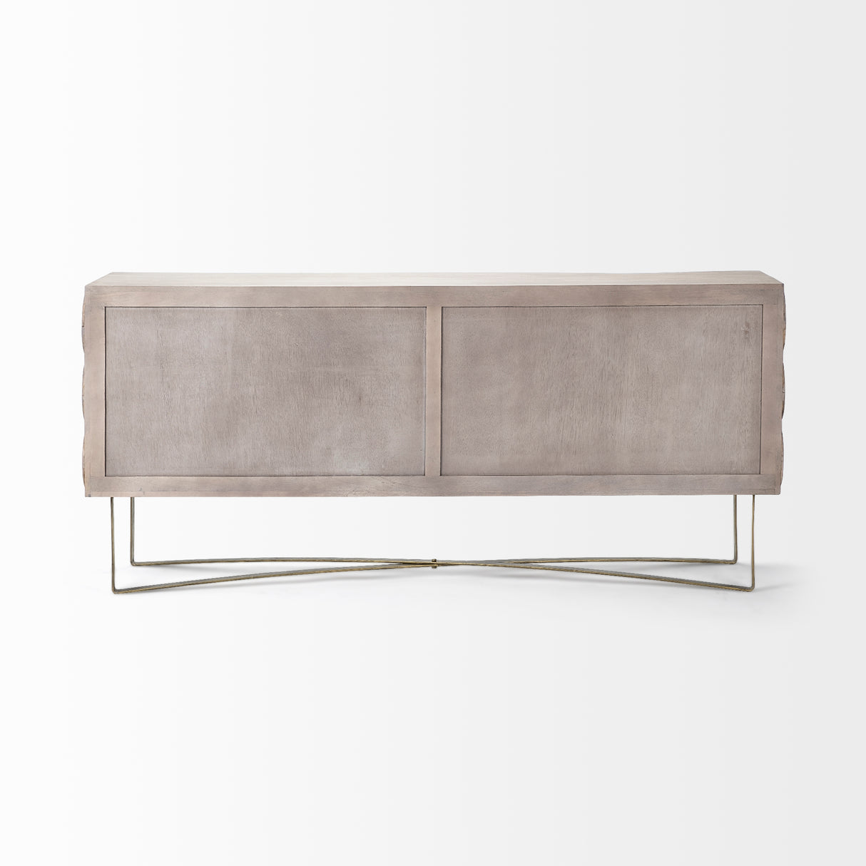 Excelsior I (72x18.3) Solid Wood Gold Metal Base 4 Cabinet Door SideBoard from Mercana - Luna Furniture