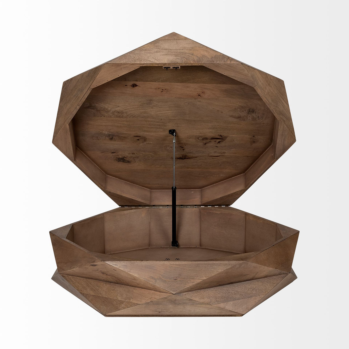 Arreto 48" Hexagonal Hinged Solid Wood Top and Base Coffee Table from Mercana - Luna Furniture