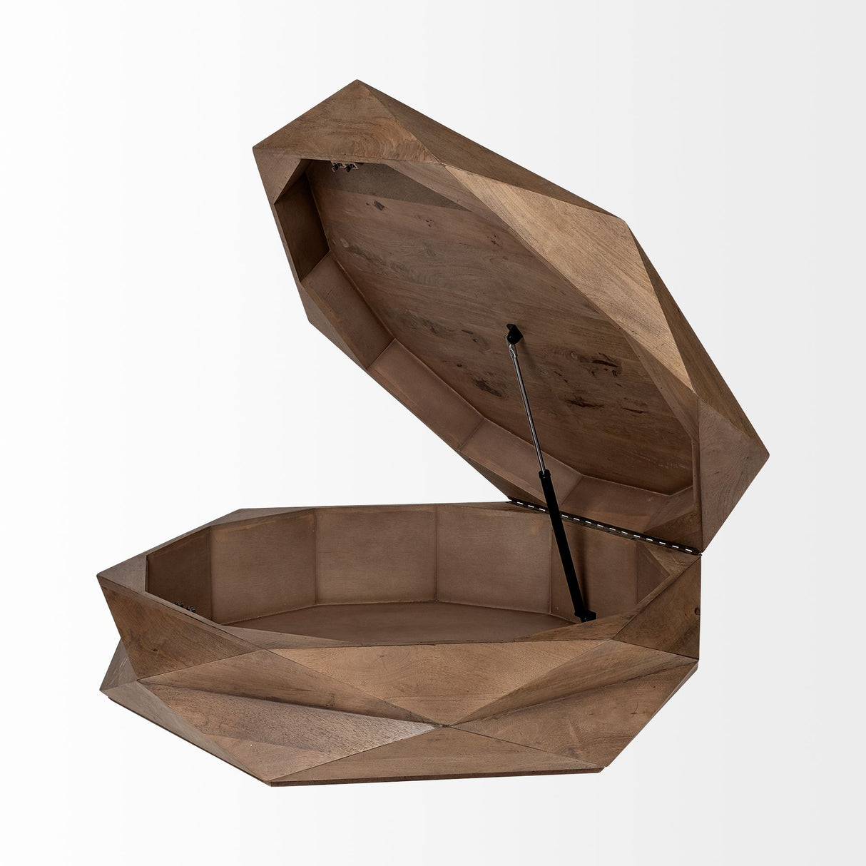 Arreto 48" Hexagonal Hinged Solid Wood Top and Base Coffee Table from Mercana - Luna Furniture