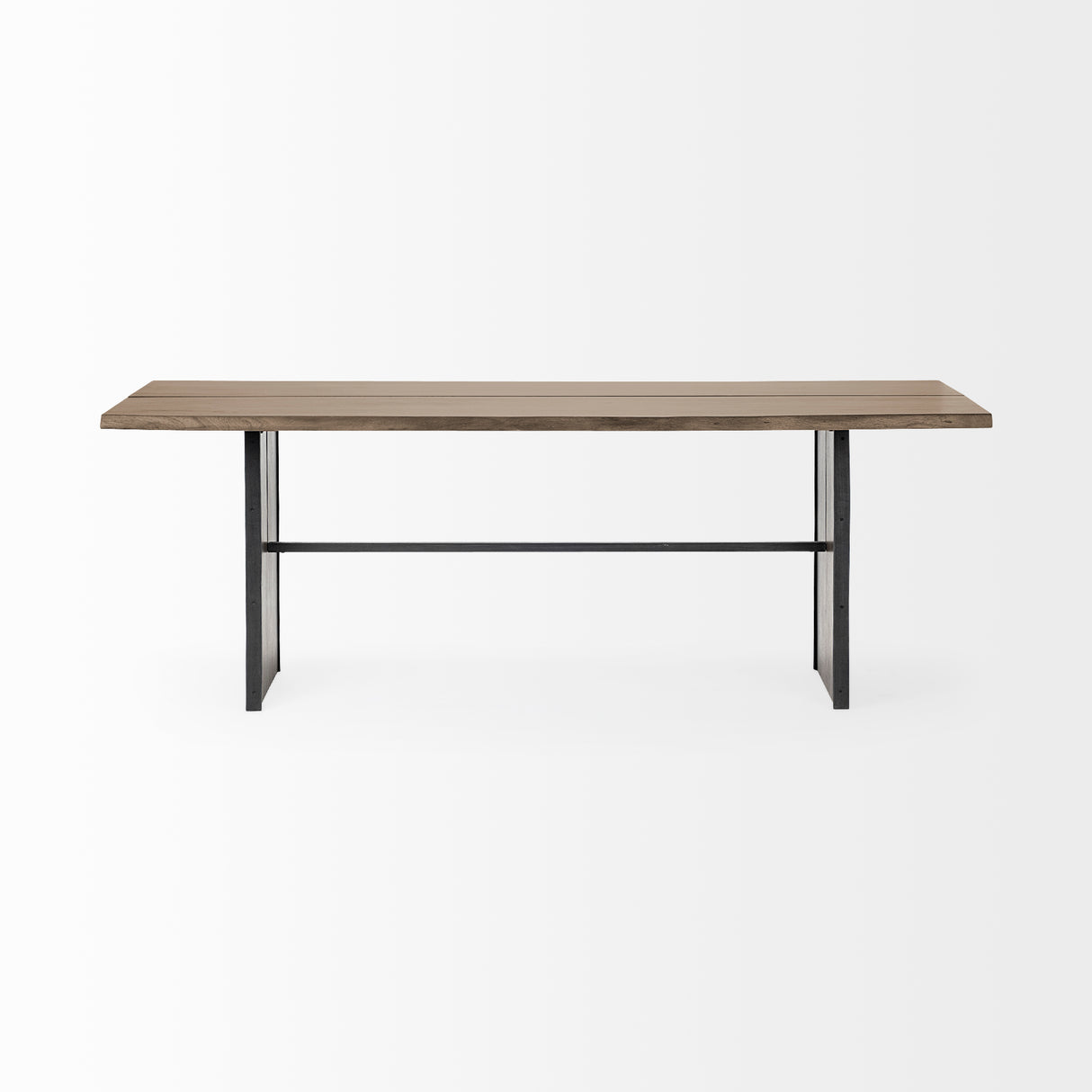Ledger III 84x38 Brown Solid Wood Top & Base Dining Table from Mercana - Luna Furniture