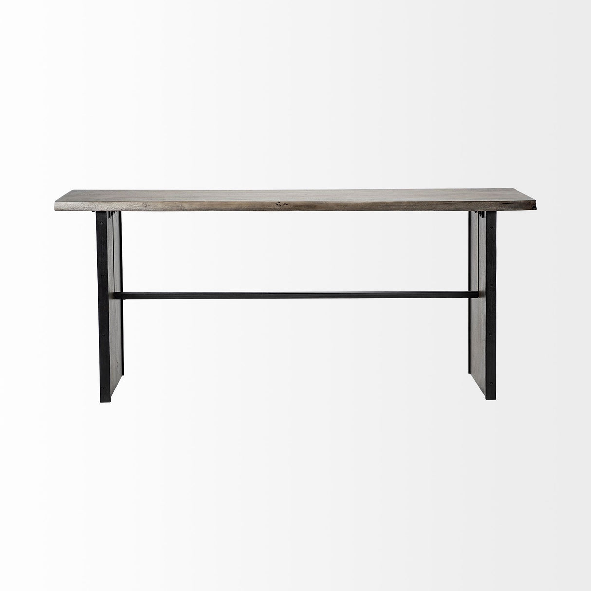 Ledger II 70L x 17W x 30H Live-Edge Wooden Brown Console Table from Mercana - Luna Furniture