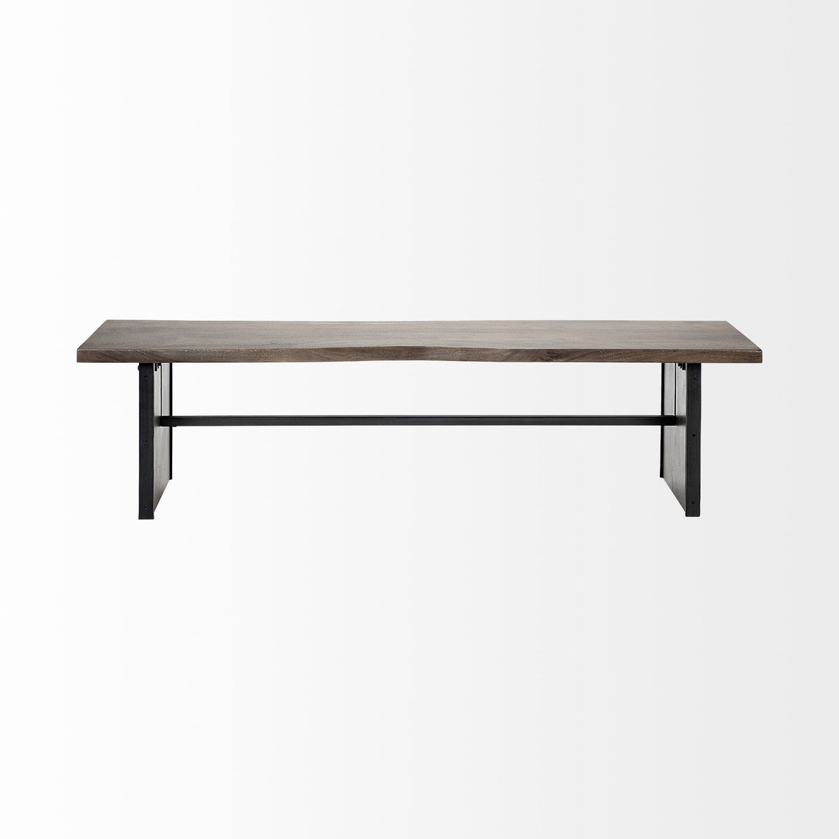 Ledger I 70L x 17W Brown Live-Edge Wooden Dining Bench from Mercana - Luna Furniture