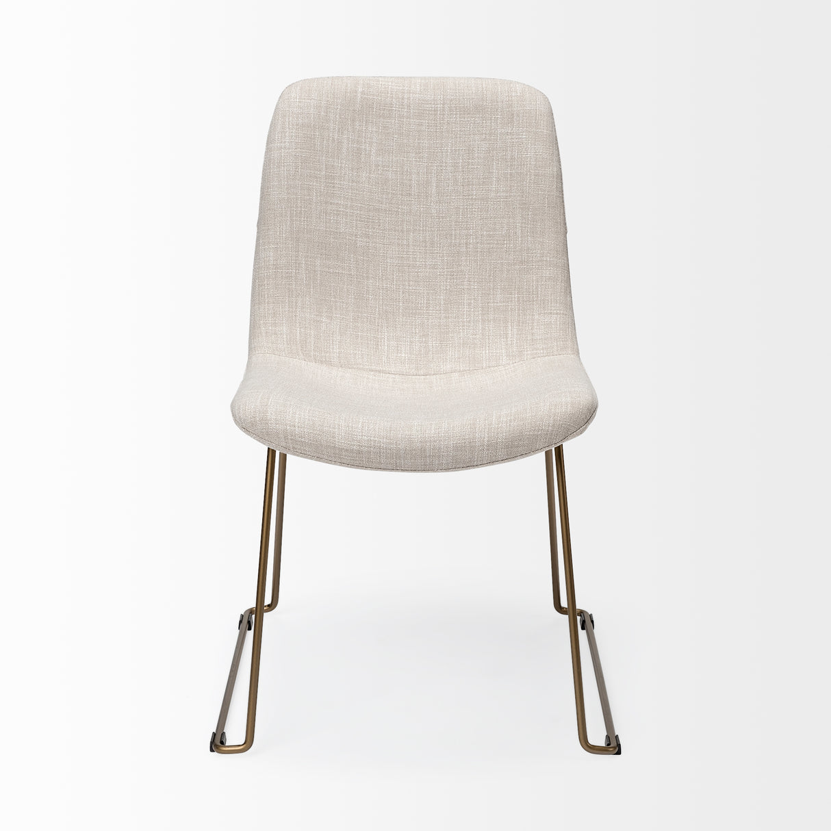 Sawyer I Beige Fabric Seat Gold Metal Frame Dining Chair, Set of 2 from Mercana - Luna Furniture