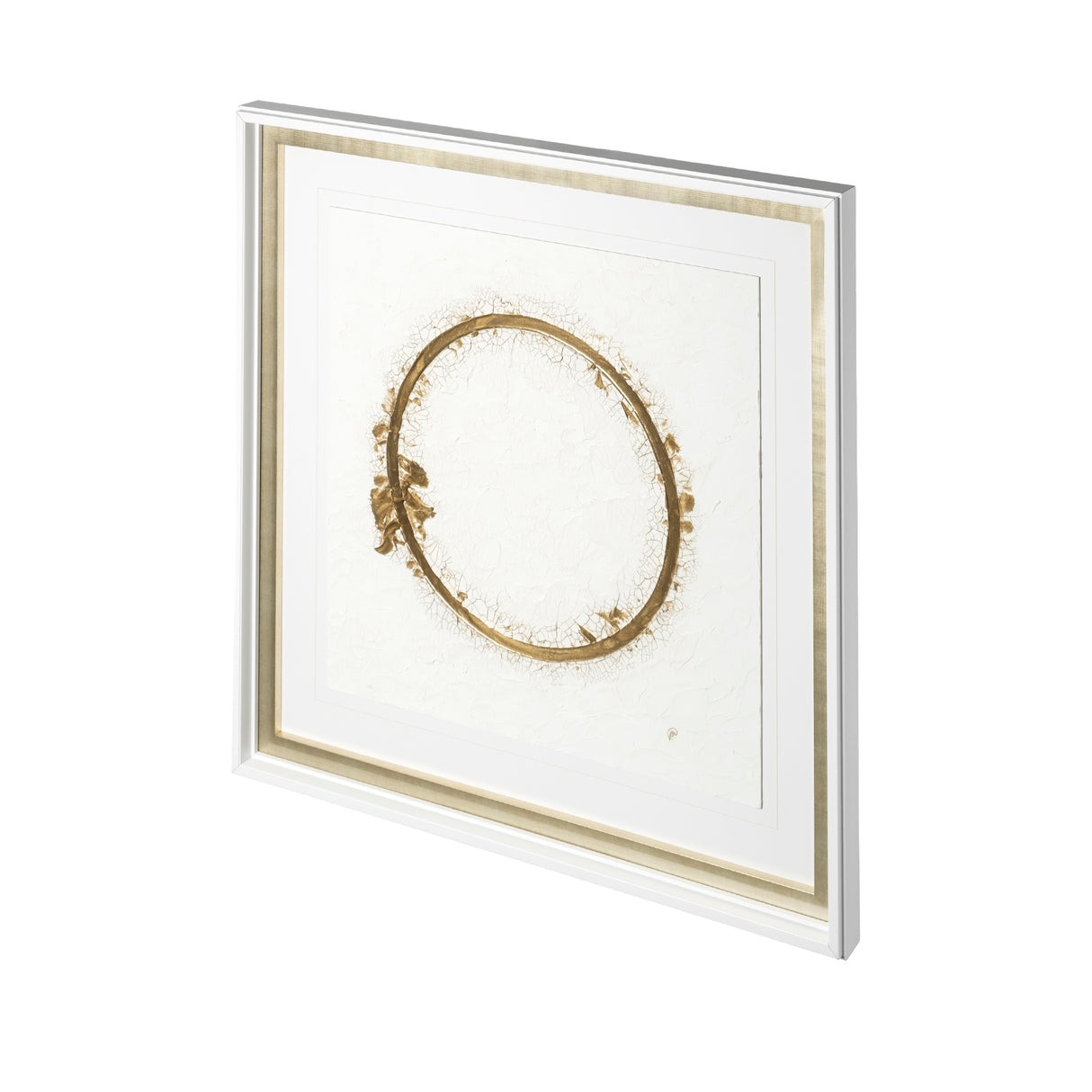Halo I (White) by Studio M a handmade Original Framed Artwork under Glass from Mercana - Luna Furniture