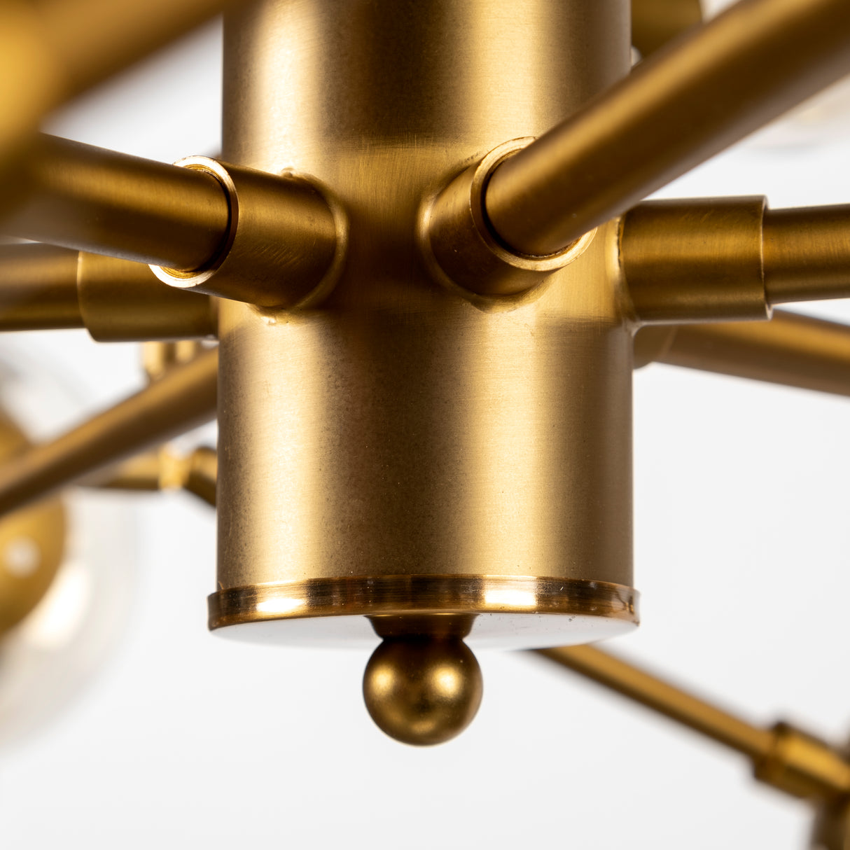 Rudyard Glass Globe and Gold Metal Chandelier from Mercana - Luna Furniture
