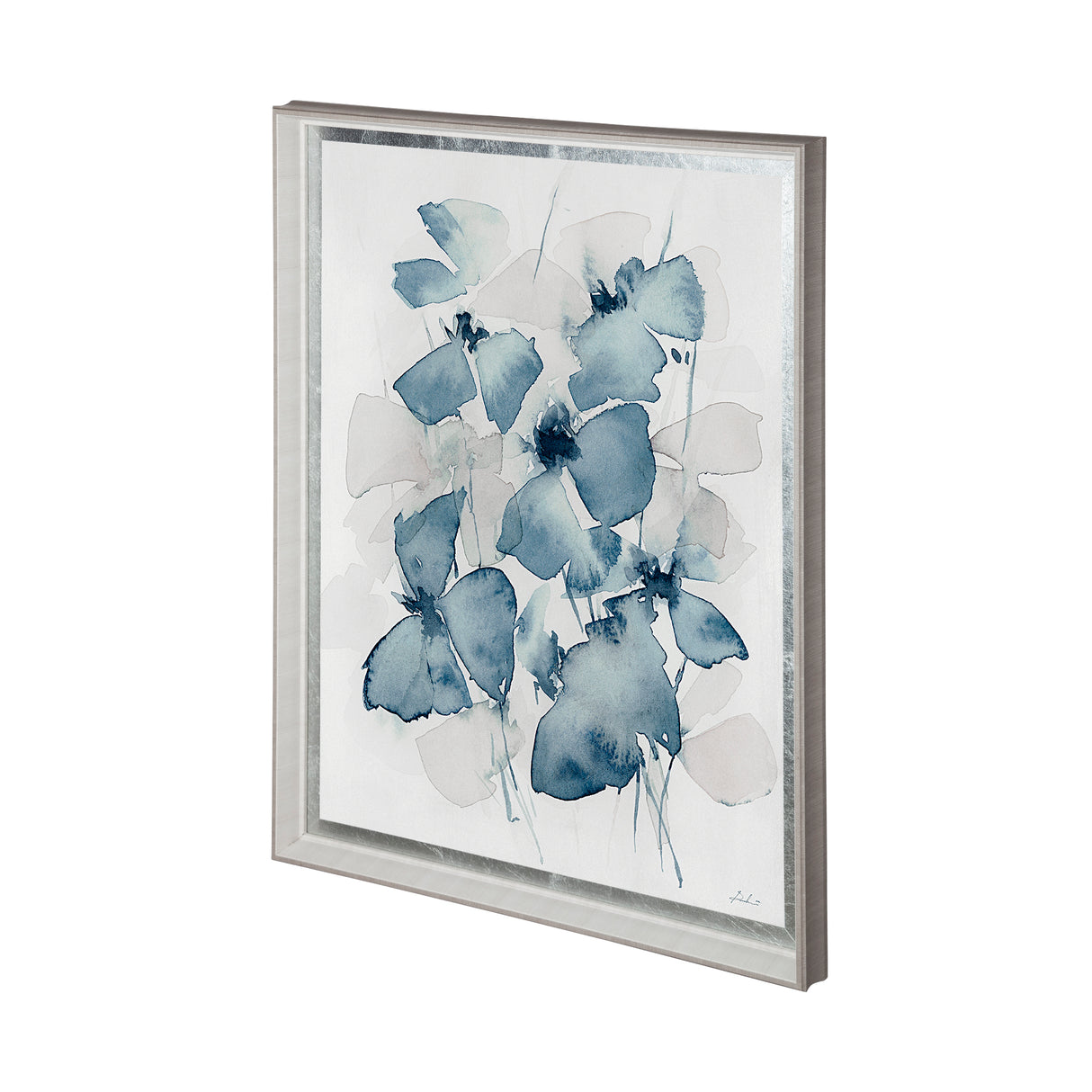 Aubretia I by Melody Ducharme a Hand Embellished Textured Framed Art Print Matted under Glass from Mercana - Luna Furniture