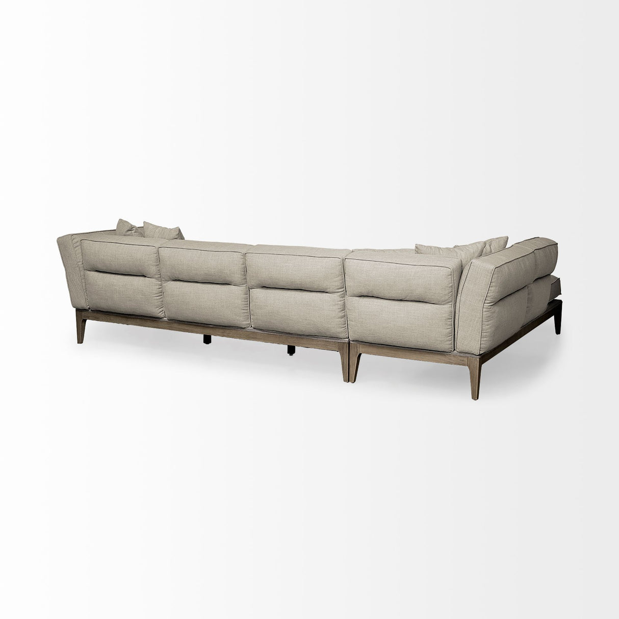 Denali IV 121" Beige Upholstered Wooden Frame Left Four Seater Sectional from Mercana - Luna Furniture