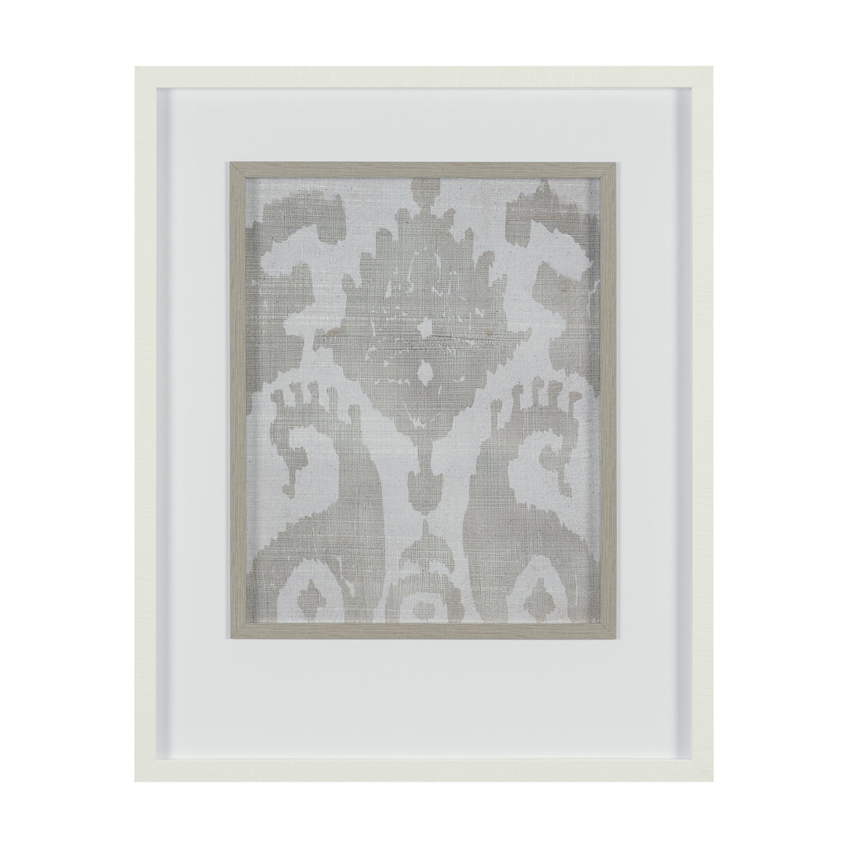 Shadow Ikat V by Chariklia Zarris a Hand Embellished Textured Framed Art Print Matted under Glass from Mercana - Luna Furniture
