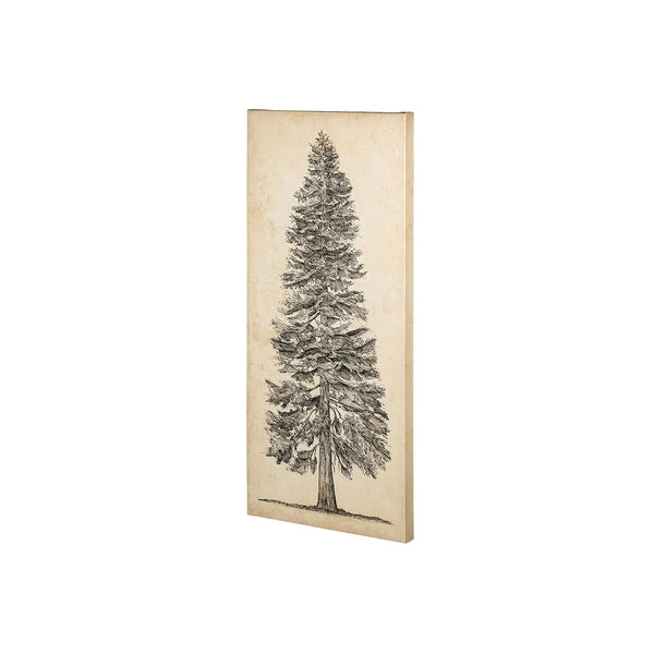 Pacific North West Tree Sketch I by Melissa Wang a Hand Embellished Textured Canvas